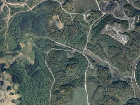 Deforestation near a strip mine in western Virginia. Image: Steve Norman, USFS.